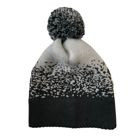 Burton Idletrail Black and Gray Pom-Pom Beanie - Picture 2 of 3